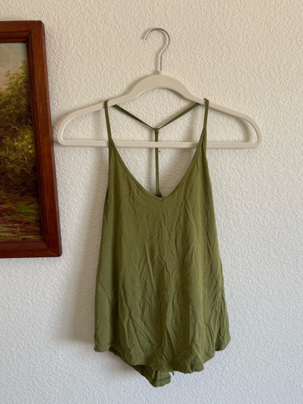 Lululemon Olive Green Women's Tank Top with Strappy Back